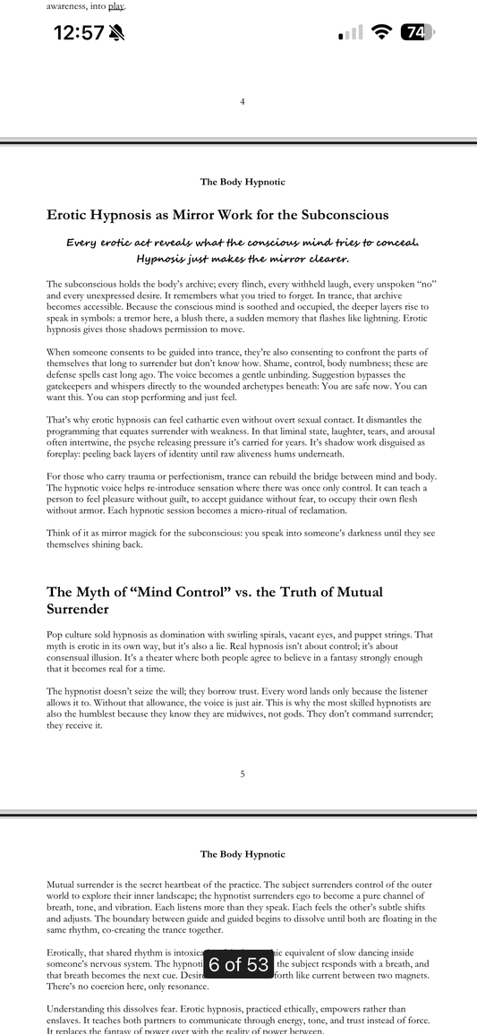 The Body Hypnotic - Erotic Trance and Shadow Command