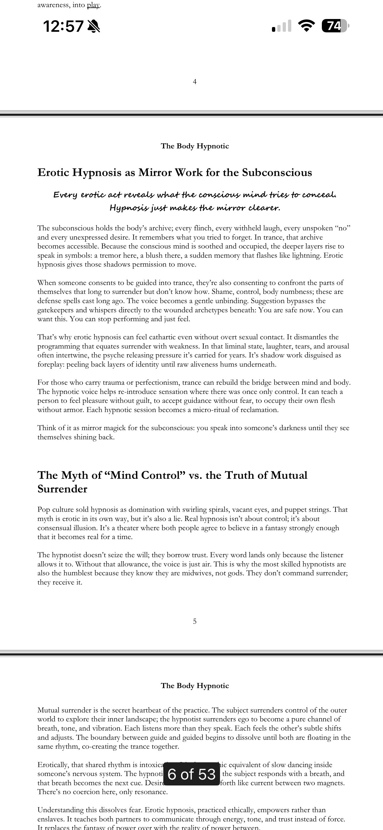 The Body Hypnotic - Erotic Trance and Shadow Command